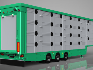 3D Pezzaioli Animal Trailer 3D Model