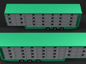 3D Pezzaioli Animal Trailer 3D Model