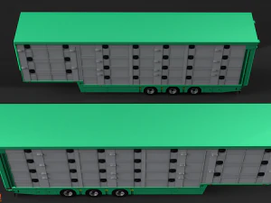 3D Pezzaioli Animal Trailer 3D Model