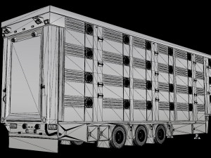 3D Pezzaioli Animal Trailer 3D Model