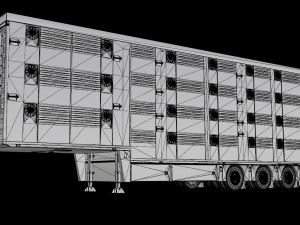 3D Pezzaioli Animal Trailer 3D Model