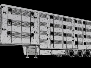 3D Pezzaioli Animal Trailer 3D Model