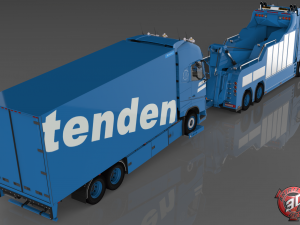 3D Volvo Recovery Broken Down Truck As Load Tenden Skin Pack 3D Модель