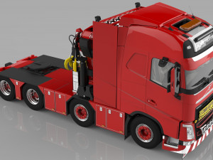 3D Volvo FH 8x4 3D Model