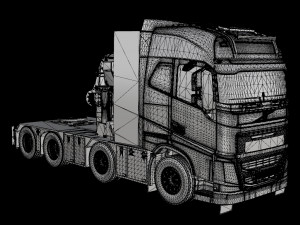 3D Volvo FH 8x4 3D Model