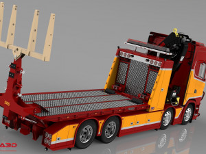3D Scania S730 8x4 Recovery SWS Edition Model 3D