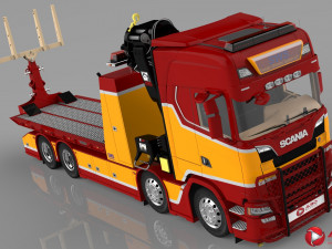 3D Scania S730 8x4 Recovery SWS Edition Model 3D