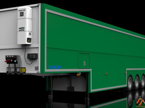 3D Burger Trailer Model 3D-Modell