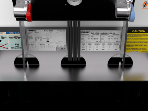 3D Burger Trailer Model 3D-Modell