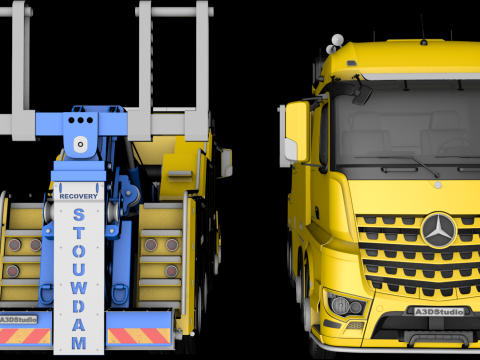 3D Mercedes Arocs Wrecker STOUWDAM 3D Model