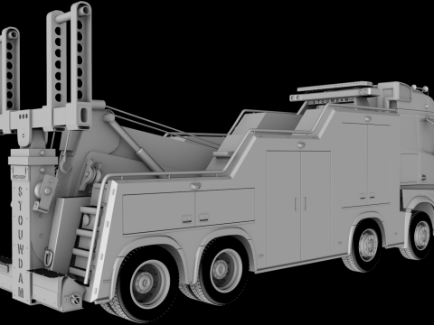 3D Mercedes Arocs Wrecker STOUWDAM Modelo 3D