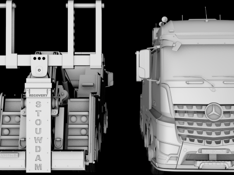 3D Mercedes Arocs Wrecker STOUWDAM Modelo 3D
