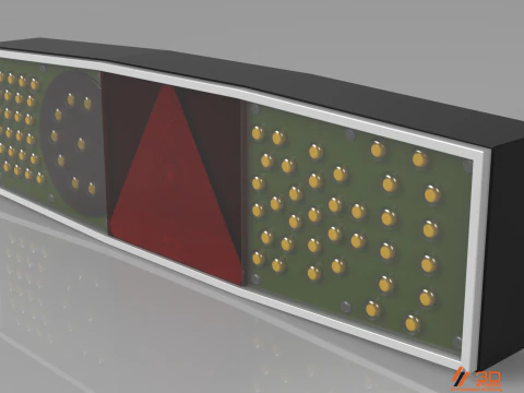 Rubbolite LED リアライト モデル 756 3D 3Dモデル