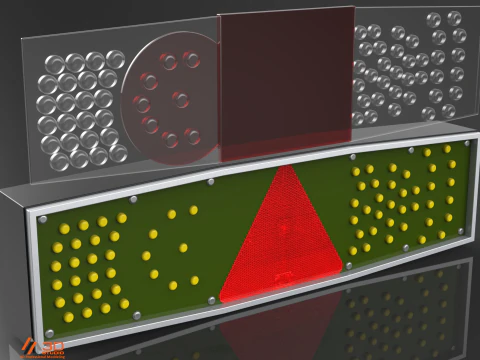 Rubbolite LED リアライト モデル 756 3D 3Dモデル