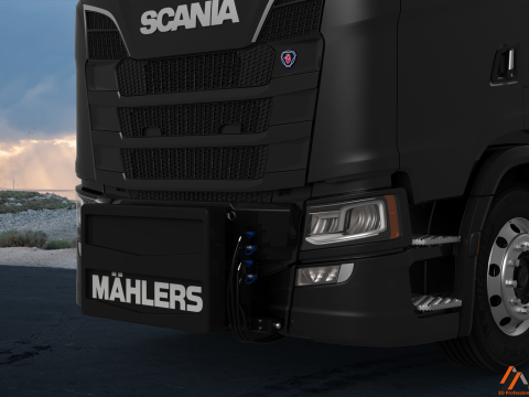3D Mahlers Front Unit Shield V2 3D Model
