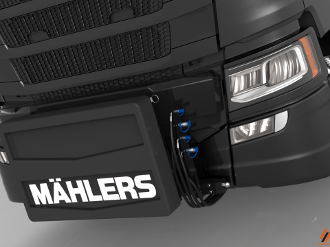 3D Mahlers Front Unit Shield V2 Modèle 3D
