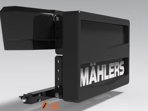 3D Mahlers Front Unit Shield V2 3D Model