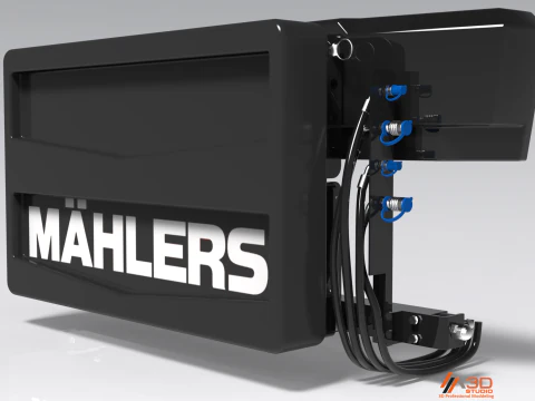 3D Mahlers Front Unit Shield V2 3D Model