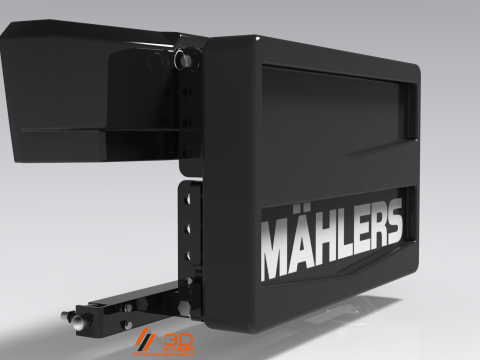 3D Mahlers Front Unit Shield V2 Modèle 3D