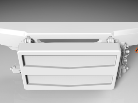 3D Mahlers Front Unit Shield V2 Modèle 3D