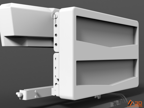 3D Mahlers Front Unit Shield V2 Modèle 3D