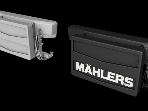 3D Mahlers Front Unit Shield V2 Modèle 3D