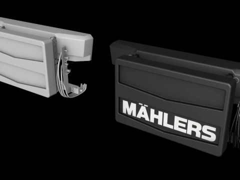 3D Mahlers Front Unit Shield V2 3D Model