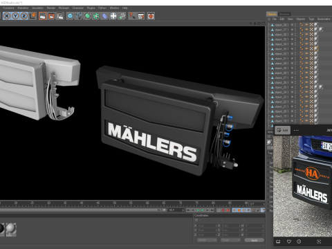 3D Mahlers Front Unit Shield V2 Modèle 3D