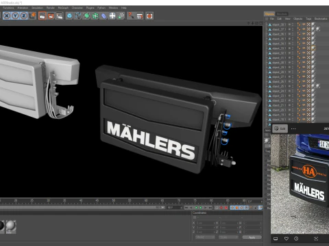 3D Mahlers Front Unit Shield V2 3D Model