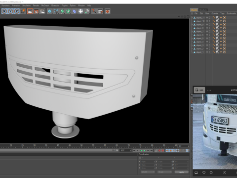 3D Front Stabilizer Unit Model 3D Model