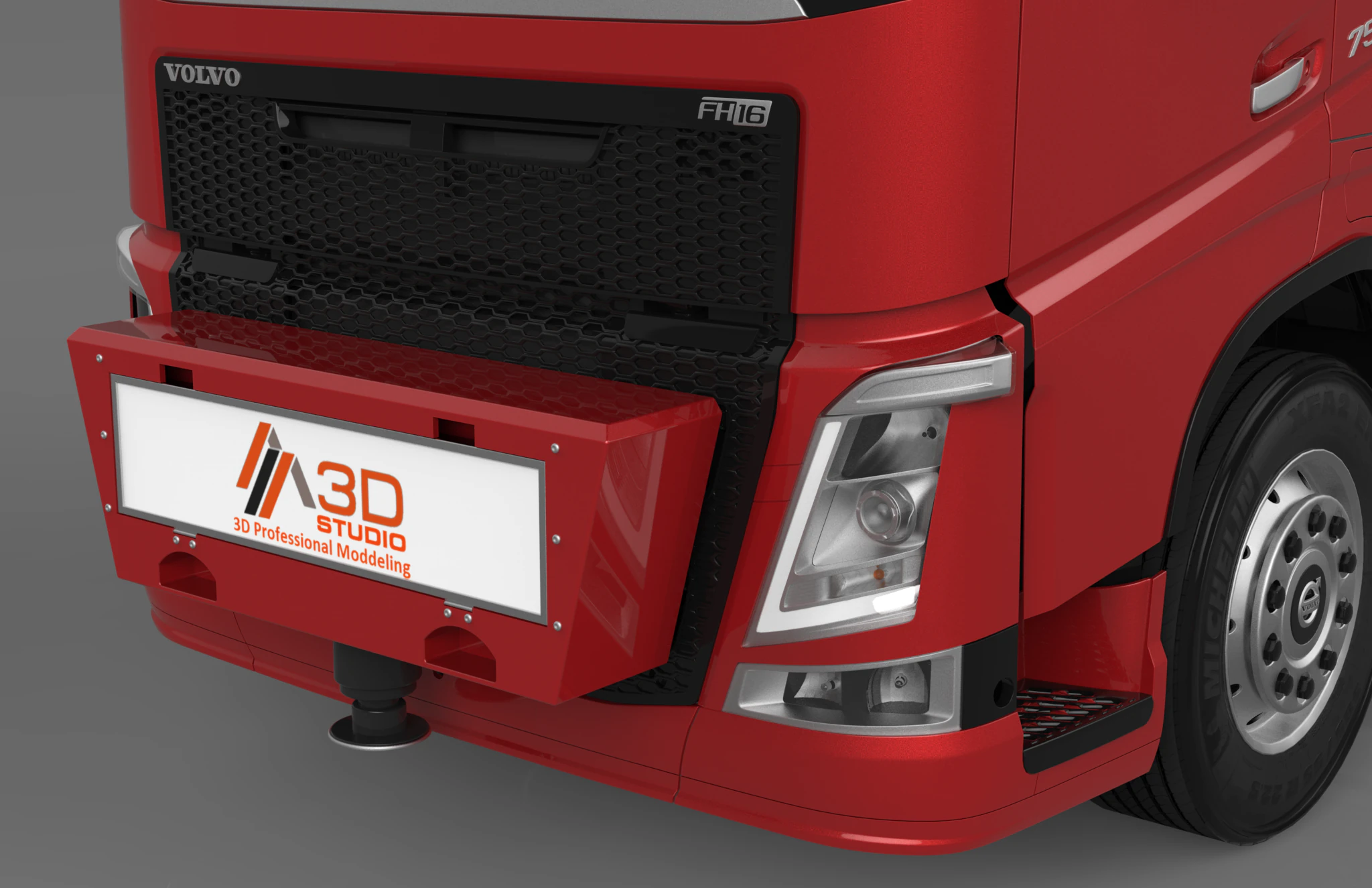 Mod&egrave;le d'unit&eacute; de stabilisateur avant 3D version 2 Modèle 3D .c4d .max .obj .3ds .fbx .stl .blend 