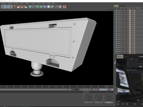 3D Front Stabilizer Unit Model Version 2 Modèle 3D