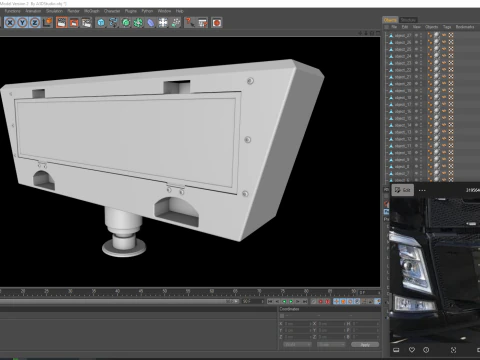Mod&egrave;le d'unit&eacute; de stabilisateur avant 3D version 2 Modèle 3D