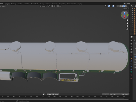 3D Crossland Milk Tanker Trailer Model 3D 모델