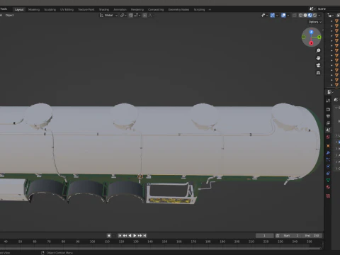 3D Crossland Milk Tanker Trailer Model 3D Model