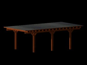 low poly shed for games 3D Model