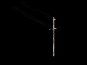 low poly electric pole for gamemaking 3D Model