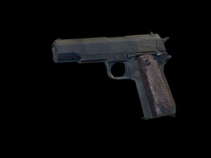 low poly m1911 colt for game 3D मॉडल