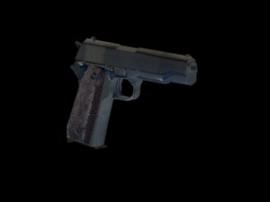 low poly m1911 colt for game 3D मॉडल
