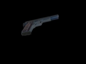low poly m1911 colt for game 3D मॉडल