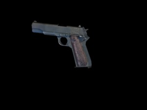 low poly m1911 colt for game 3D मॉडल