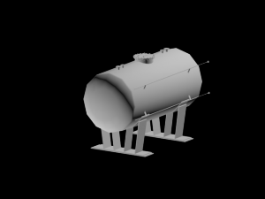 industrial tank lod0lod1 3D Model