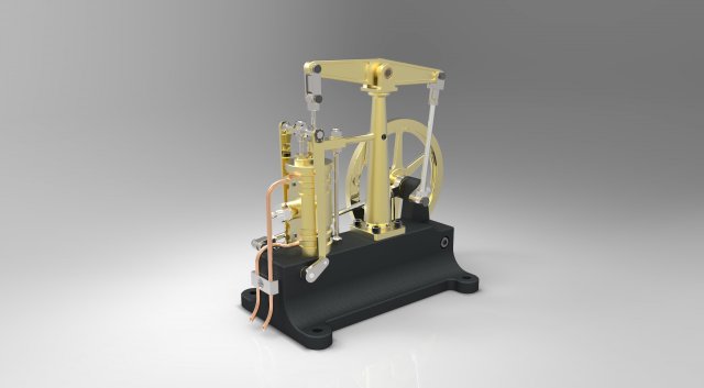 beam engine 3D Модель .c4d .max .obj .3ds .fbx .stl .blend 