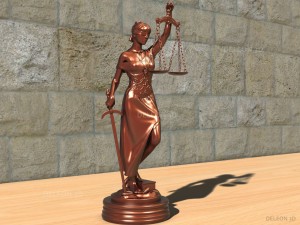 statue justice themis 3D Model