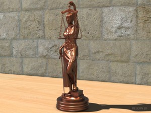 statue justice themis 3D Модель