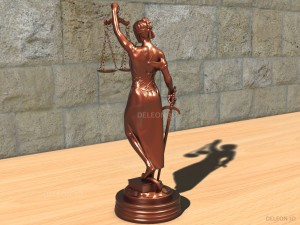 statue justice themis 3D Модель