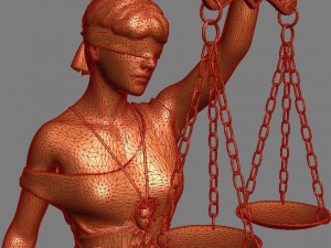 statue justice themis 3D Модель