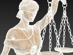 statue justice themis 3D Модель