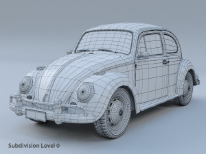 volkswagen beetle fusca 1969 3D Model