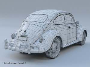 volkswagen beetle fusca 1969 3D Model